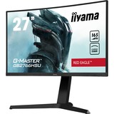 iiyama G-Master Red Eagle GB2766HSU-B1 27" curved gaming monitor Zwart, 2x HDMI, 1x DisplayPort, 2x USB-A 2.0, 165 Hz