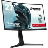 iiyama G-Master Red Eagle GB2766HSU-B1 27" curved gaming monitor Zwart, 2x HDMI, 1x DisplayPort, 2x USB-A 2.0, 165 Hz
