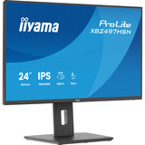 iiyama ProLite XB2497HSN-B1 23.8" monitor Zwart (mat), 100 Hz, HDMI, DisplayPort, USB-C, Audio, LAN