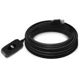 ACT Connectivity USB 2.0 Signaalversterker, 5 meter verlengkabel Zwart
