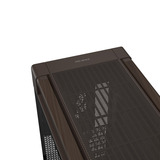 ASUS ProArt PA602 Wood Edition - Tempered Glass Panel big tower behuizing Zwart/houtkleur | 4x USB-A | 1x USB-C | Tempered Glass