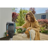 GARDENA Patio slangbox RollUp slanghaspel Grijs/turquoise, 20 meter, incl. reinigingsspuit