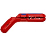 KNIPEX Ergostrip universeel ontmantelingsgereedschap 16 95 02 SB kabelstrip- /ontmantelingsgereedschap Rood/blauw, links-handig