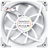 Montech AX140 fan PWM RGB case fan Wit, 140 x 140 x 25 mm