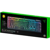 Razer BlackWidow V4 X, gaming toetsenbord Zwart, US lay-out, Razer Yellow, RGB leds, Doubleshot ABS