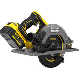 Stanley FatMax V20 18V Cirkelzaag 190mm handcirkelzaag Zwart/geel, Accu en oplader inbegrepen, met koffer