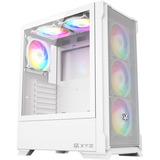 XYZ PC Gear Airone 300-X Mesh midi tower behuizing Wit | 1x USB-A | 1x USB-C | Tempered Glass