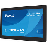 iiyama ProLite TW1023ASC-B3P 10.1" Public Display Zwart, Touch, mini HDMI, USB, LAN + PoE, Audio, Android 13
