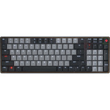CHERRY KW 550 MX LP mechanisch toetsenbord Zwart, US lay-out (QWERTY), Cherry MX Low Profile 2.0 Ivory, 96%, White leds, PBT keycaps