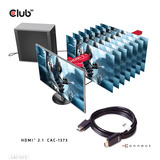 Club 3D Ultra High Speed HDMI 2.1 gecertificeerde kabel male-male Zwart, 3 meter, 4K 120Hz, 8K 60Hz, 48Gbps