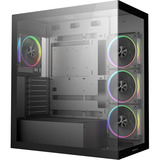 DeepCool CG580 4F V2 midi tower behuizing Zwart | 2x USB-A | 1x USB-C | RGB | Tempered Glass