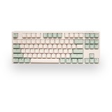 Ducky One 3 Matcha TKL mechanisch toetsenbord Crème, US lay-out (QWERTY), Cherry MX Silent Red, 80% (TKL)	, PBT Double Shot, hot swap
