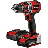 EINHELL TE-CD 18/50 Li BL schroefboor Zwart/rood, Koffer, snellader en 2 accu's inbegrepen