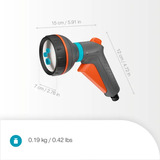 GARDENA Classic Multifunctionele Broes spuitpistool Donkergrijs/oranje, 18370-20