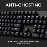 Logitech G413 SE Full-Size Mechanical Gaming Keyboard Zwart, US-International, GL Tactile