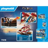 PLAYMOBIL Pirates - Piratenschip Constructiespeelgoed 71418