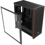 Thermaltake S370 WS midi tower behuizing Zwart | 2x USB-A | 1x USB-C | Tempered Glass