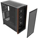 Thermaltake S370 WS midi tower behuizing Zwart | 2x USB-A | 1x USB-C | Tempered Glass