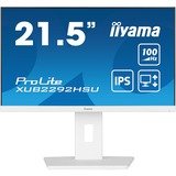 iiyama ProLite XUB2292HSU-W6 21.5" monitor Wit, 100Hz, HDMI, DisplayPort, USB, Audio, AMD FreeSync