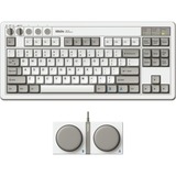 8BitDo Retro Mechanical Keyboard M Edition Grijs, US lay-out (QWERTY), Kailh Box White, 80% (TKL)	, Bluetooth Low Energy, Wireless 2.4G, USB