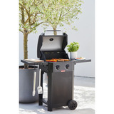 Barbecook Luca 210 gasbarbecue met zijtafels Zwart