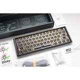 Ducky One 3 Mini ANSI layout Barebone, toetsenbord Zwart/zwart, US lay-out, 60%, RGB leds, hot swap, Barebone