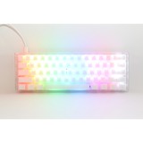 Ducky One 3 Mini Aura White, toetsenbord Wit, US lay-out, Cherry MX Silent Red, 60%, ABS Double Shot, hot swap