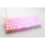 Ducky One 3 Mini Aura White, toetsenbord Wit, US lay-out, Cherry MX Silent Red, 60%, ABS Double Shot, hot swap