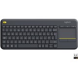 Logitech K400 Plus toetsenbord Antraciet, EU lay-out (QWERTY)