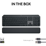 Logitech MX Keys S Plus Advanced Wireless Illuminated Keyboard, gaming toetsenbord Zwart, US lay-out