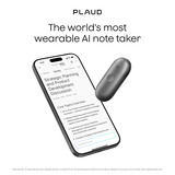 Plaud NotePin S dicteerapparaat Zwart, 64 GB, Bluetooth 5.2 / BLE (Bluetooth Low Energy) / Wi-Fi