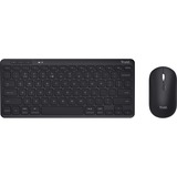 Trust Lyra Multi-Device Wireless Keyboard & Mouse desktopset Zwart, US lay-out (QWERTY), Scissor switches, 65%, 800 - 1.600 dpi, 2,4 GHz USB, Bluetooth