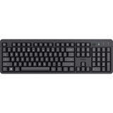 Trust Ody II draadloos toetsenbord Zwart, EU lay-out (QWERTY), Membraan, Stil