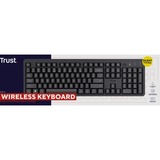 Trust Ody II draadloos toetsenbord Zwart, EU lay-out (QWERTY), Membraan, Stil