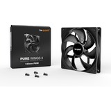 be quiet! Pure Wings 3 PWM case fan Zwart, 140 x 140 x 25 mm