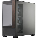 Cooler Master Elite 690 Wood midi tower behuizing Zwart/houtkleur | 2x USB-A | 1x USB-C | RGB | Tempered Glass