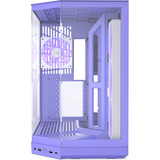 HYTE Y50 RGB Taro Milk midi tower behuizing Paars | 2x USB-A | 1x USB-C | RGB | Tempered Glass