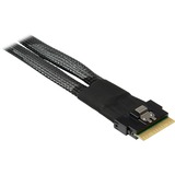 Inter-Tech Kabel SFF 8654-8i > 2x SFF 8654-4i Zwart, 0,7 meter