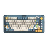 Iqunix ZX75 Sky Encounter Wireless Mechanical Keyboard Blauw, US lay-out (QWERTY), IQUNIX Little Prince, 75%, RGB leds, Hot-swappable, Double-shot PBT, 2.4GHz | Bluetooth 5.1 | USB-C