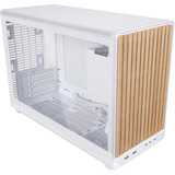 Lian Li A3-mATX White (Wood Edition) midi tower behuizing Wit/houtkleur | 2x USB-A | 1x USB-C | Tempered Glass