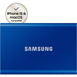 SAMSUNG Portable T7, 2 TB externe SSD Blauw, MU-PC2T0H/WW, USB-A 3.2 (10 Gbit/s)