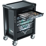 Wera 9700 Tool Rebel werkplaatswagen 1, 94-delig gereedschapswagen Zwart, Incl. 4 schuimrubber inzetstukken met gereedschap