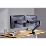 goobay Dual Monitor Mount Office monitorarm Zwart