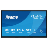 iiyama ProLite TE8615A-B2AG 85.6" 4K Ultra HD Public Display Zwart, HDMI, DisplayPort, USB-C, Audio, LAN, WiFi-6E, Bluetooth 5.0, Touch