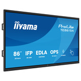 iiyama ProLite TE8615A-B2AG 85.6" 4K Ultra HD Public Display Zwart, HDMI, DisplayPort, USB-C, Audio, LAN, WiFi-6E, Bluetooth 5.0, Touch