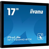 iiyama ProLite TF1734MC-B7X 17" touchscreen monitor Zwart, USB, HDMI, DisplayPort, Touch