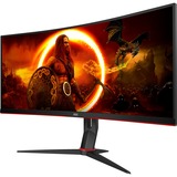 AOC CU34G2XP/BK 34" Curved UltraWide gaming monitor Zwart, 2x HDMI, 2x DisplayPort