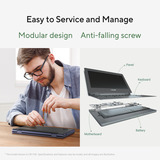 ASUS Chromebook CR11 CR1104CTA-NS0067 11.6"  laptop Grijs | N150 | Intel Graphics | 4 GB | 32 GB eMMC | Touch