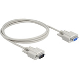 DeLOCK Serial RS-232 extension 9-Pin male naar 9-Pin female kabel 2 meter