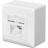 Digitus Data Wallmount CAT 6 opbouw montagedoos Wit, 2x RJ-45